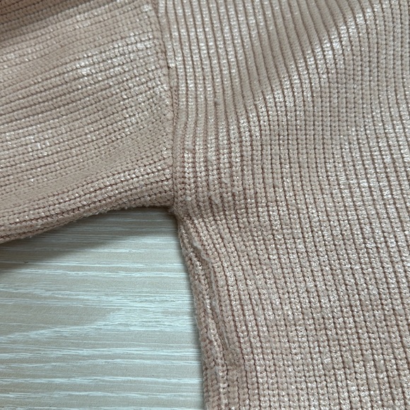Emporio Armani Metallic Rose Crewneck Sweater Sz 42 - Picture 7 of 7